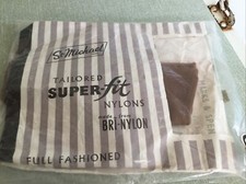 Original Vintage St Michael Fully Fashioned Stockings,Russett. Bri Nylon