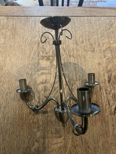 Ceiling Lamp With 3 Arms In Antique Brass Finish