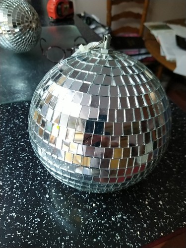 18cm disco mirror glitter - disco, ball