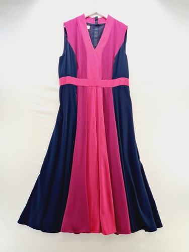 Hobbs dress size navy pink - hobbs,