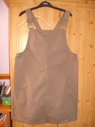 Nutmeg khaki pinafore knee - 14,