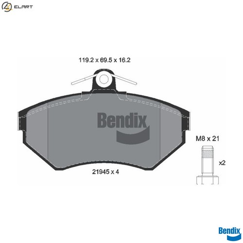 Brake pad set - brake,