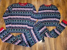 Primark Disney Matching Christmas Mickey Family Pyjamas Size L Men & Age 10-11