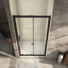 Sliding Shower Door Black 8mm