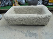 Small stone trough planter