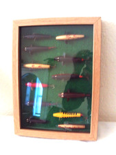 Framed and glazed salmon - and,