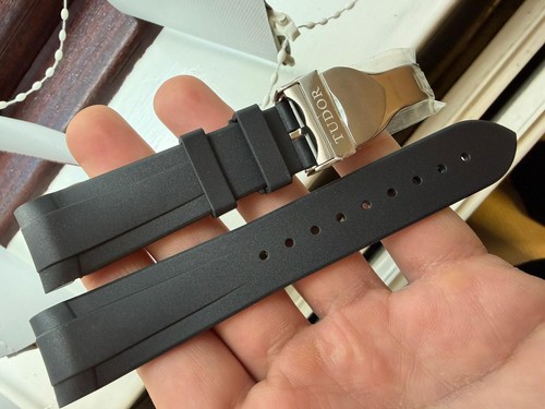 Tudor strap black - rubber, watch