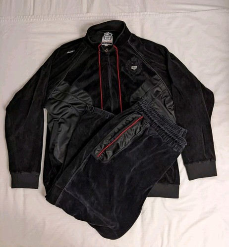 Vintage akademiks velour track - akademiks,