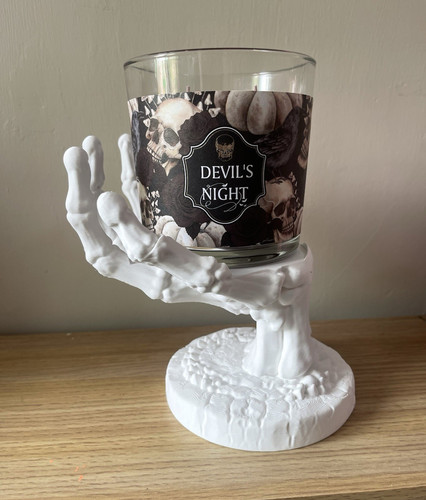 Printed skeleton hand - skeleton,