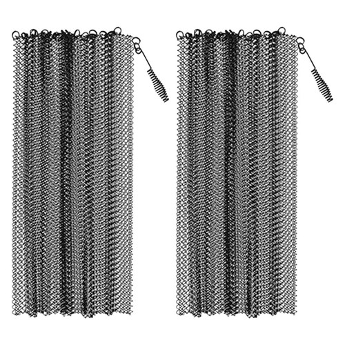 2pcs hanging fireplace mesh - hanging,