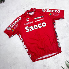 Kappa Saeco Ballan Cannondale Cycling Jersey Red size Large
