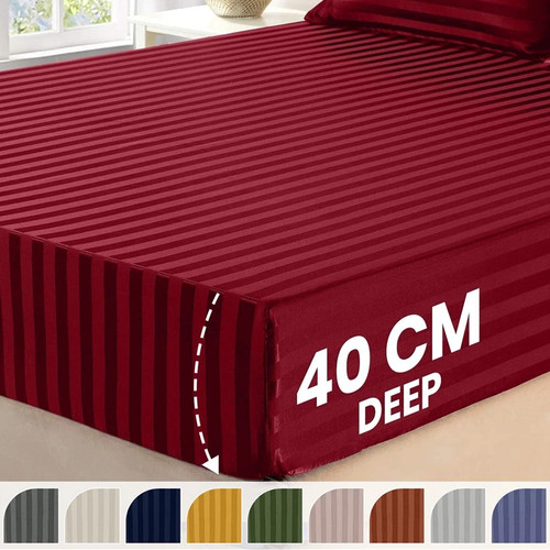Luxury fitted sheet 40cm extra - fitted,