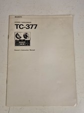 Sony TC-377 stero tapecorder