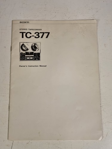 Sony 377 stero tapecorder - tc-377,