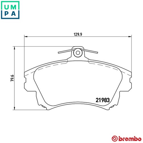 Brake pad set disc - brake,