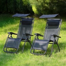 2x Zero Gravity Sun Loungers