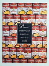 1995 Campbell's Soup PRINT ADVERT Food Can Tin Original Poster USA Vintage 1990s