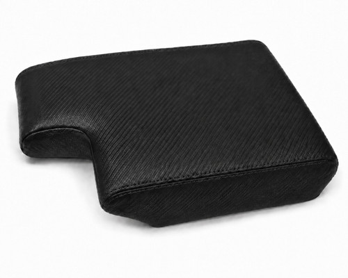 Black carbon vinyl armrest lid - black,