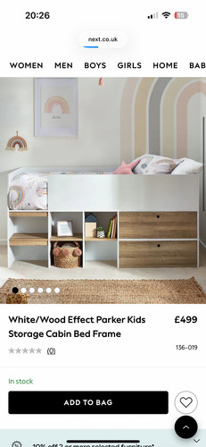 Single cabin bed with - single,