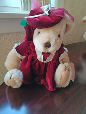 The Brass Button Collectable  Jointed Teddy Named Pearl 