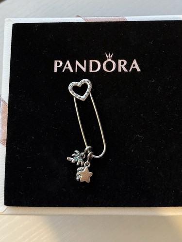 Pandora heart paperclip brooch - heart,