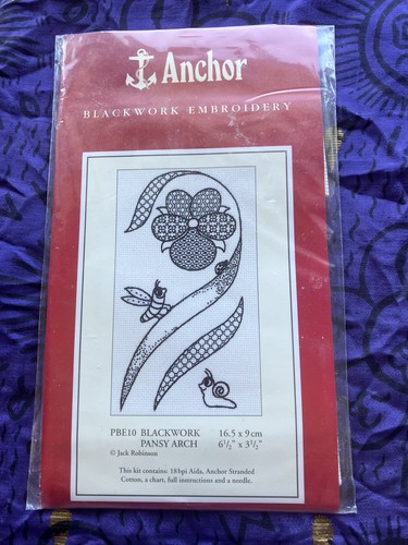 Anchor blackwork embroidery - blackwork,