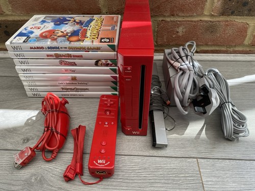 Nintendo wii red console - nintendo,