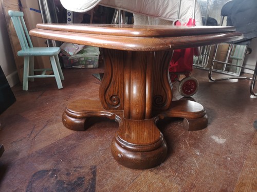 Oak wooden table - oak,