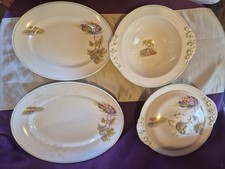 Vintage A.J Wilkinson LTD Royal Staffordshire Pottery Tableware Serving 4 Pc Set