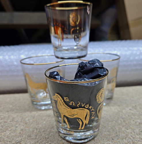 Vtg chesterfield trojan glass - chesterfield,