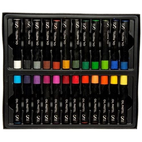Oil pastel assorted colour - pastel, for