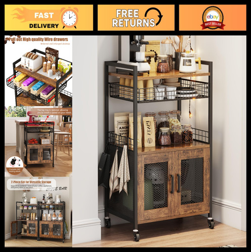 Tier coffee bar cabinet - bar,