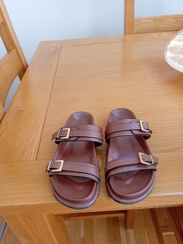 Leather dark tan - leather,