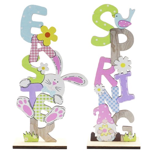 2pcs easter bunny alphabet - 2pcs,