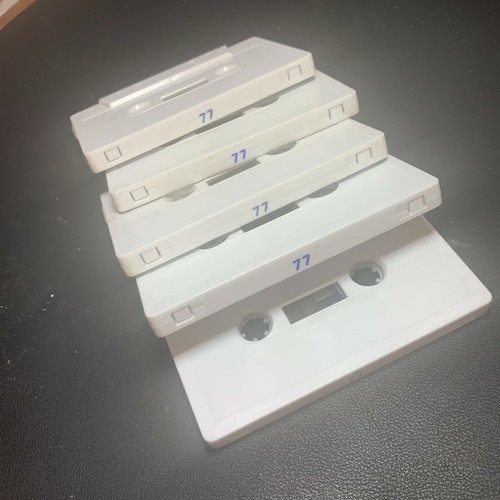 New blank white cassette - c-77,