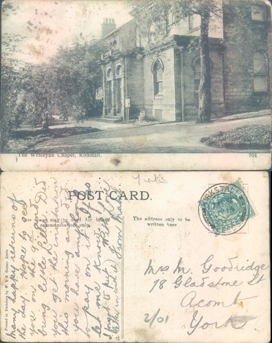 The wesleyan chapel kirkstall - the,