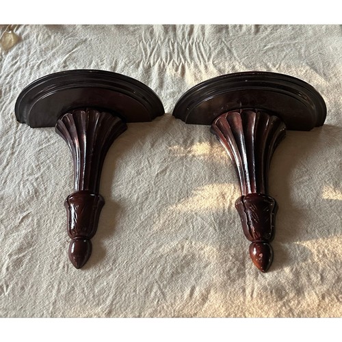 Vintage wooden wall sconces - 2,