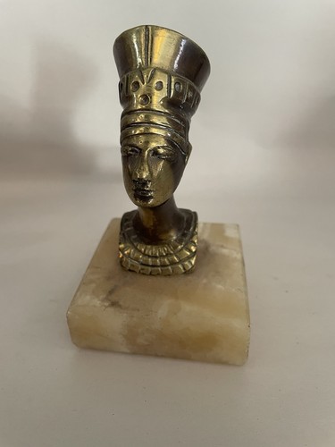 Vtg egyptian metal nefertiti - egyptian,