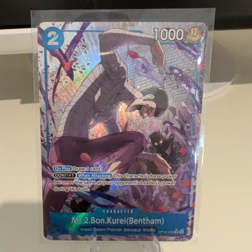 One piece card - piece, english