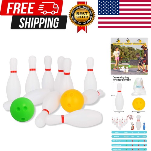 Kids bowling set plastic - set,, 10