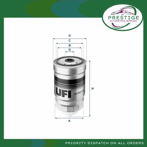 Ufi fuel filter 351 - fuel,