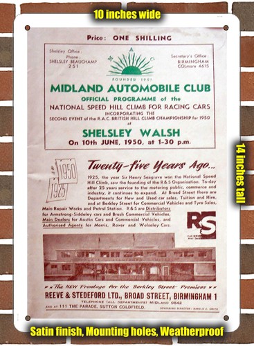 Metal sign 1950 - sign,