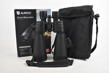 Auriol Zoom Binoculars 12-36x70 With All Caps In Black Case With Original Box