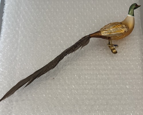 Clip glass pheasant - clip-on,