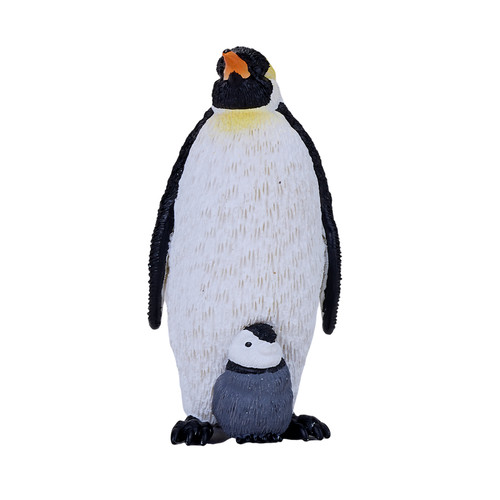 Emperor penguin with chick - with,