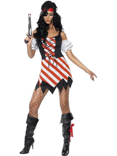 Pirate costume womens red - pirate,