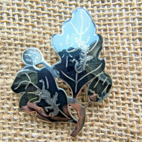 Sterling silver siam brooch - sterling,
