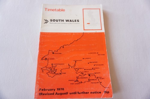 1976 south wales bus timetable - south,