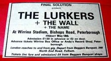 The Lurkers/Wall Peterborough