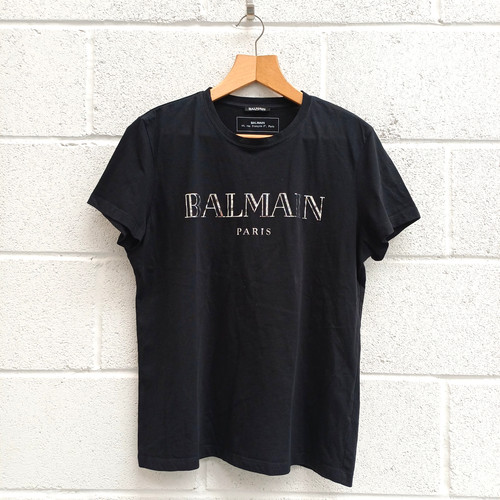 Balmain paris black - balmain, t-shirt